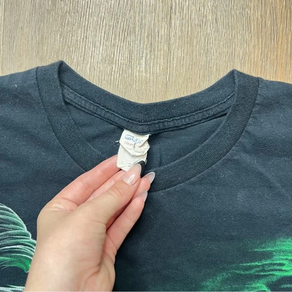 Vintage Y2K Style Grim Reaper Biker Tee - Picture 5 of 7